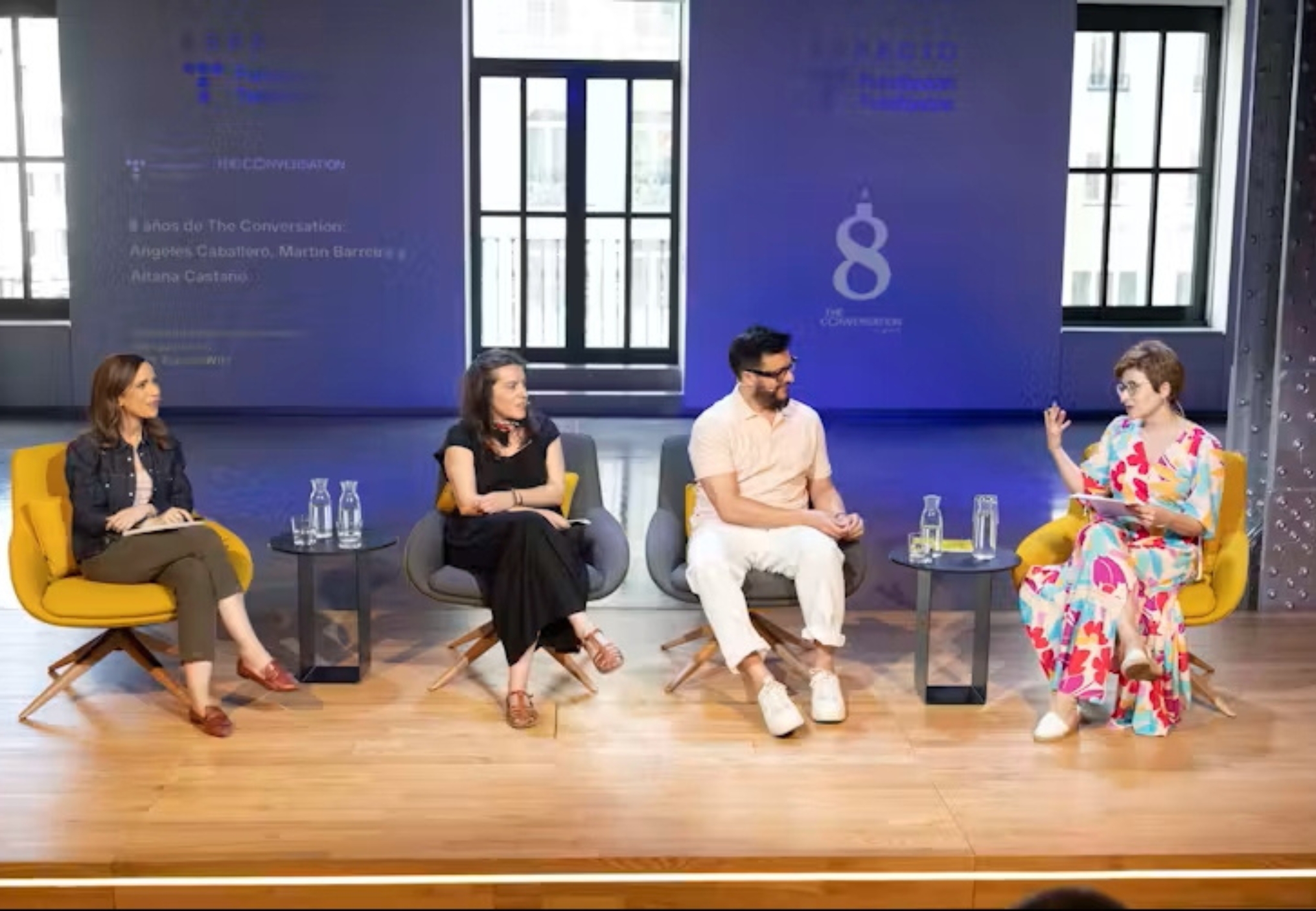 Otro momento de la mesa redonda en Fundación Telefónica. Cortesía de Fundación Telefónica. Fotografía de Ángel de Antonio Prieto.